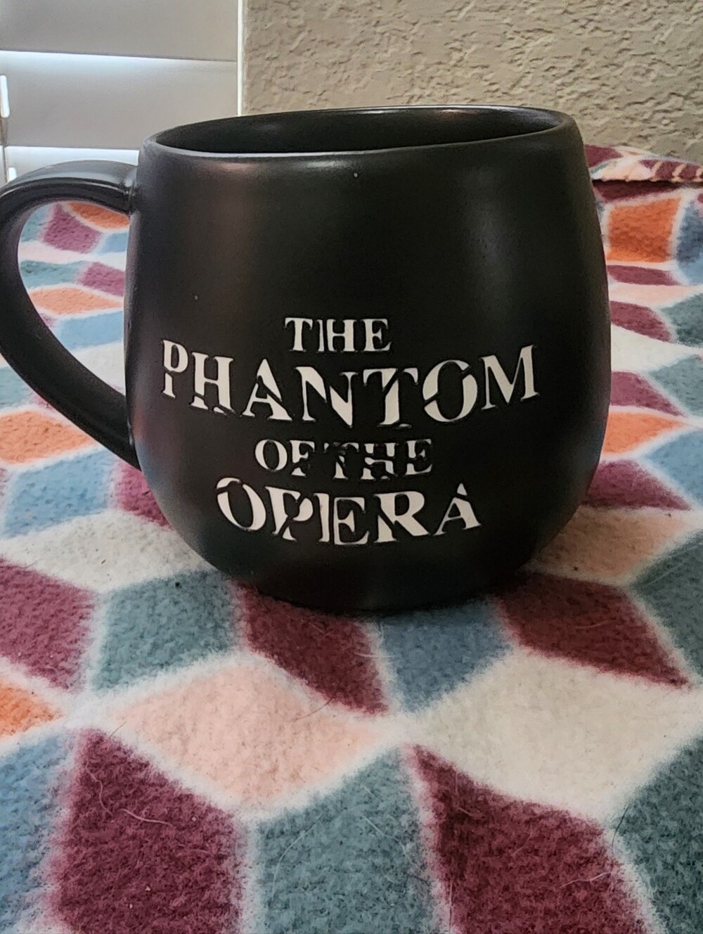 Black "The Phantom of the Opera" Ceramic Mug